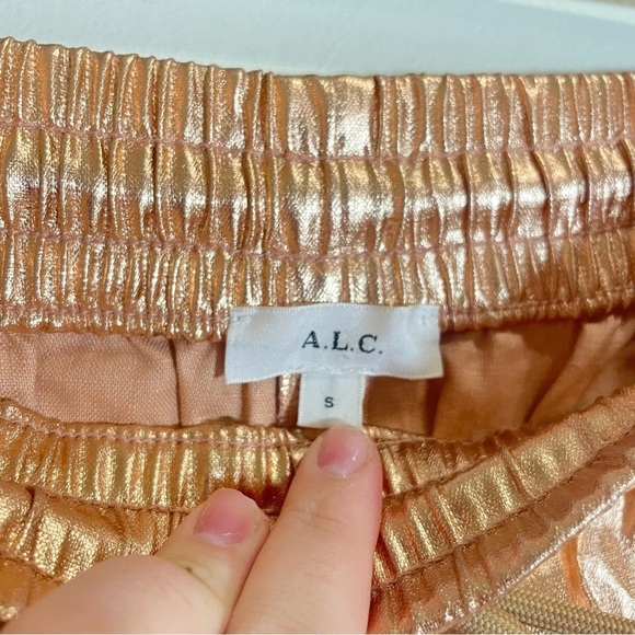 A.L.C. Metallic Gold Ryder Boxer Shorts size small - Picture 9 of 11